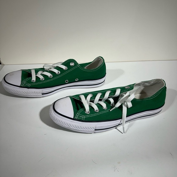 Green converse chick all stars Canvas Sneakers with White Laces - Picture 5 of 5
